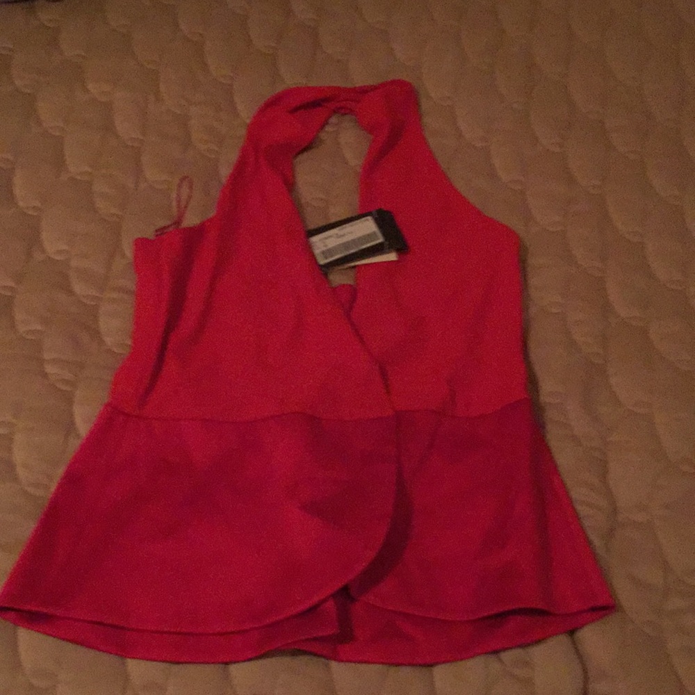 Giorgio Armani red top