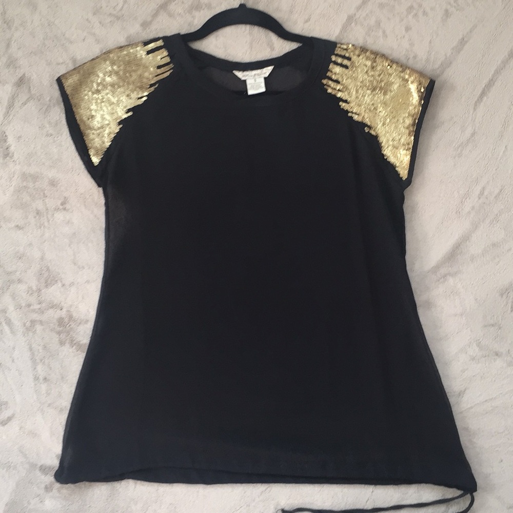 Sheer black Top