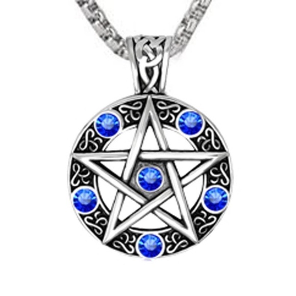 PENTAD Pentacle Necklace 🌙 Pretty! - Picture 3 of 6