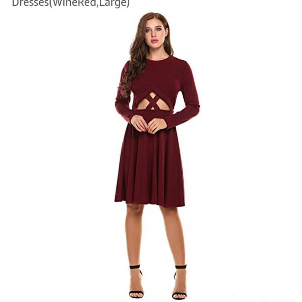 Wine Sexy Dress