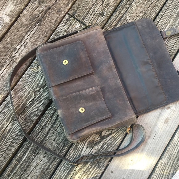 Leather laptop bag custom made - Picture 7 of 8