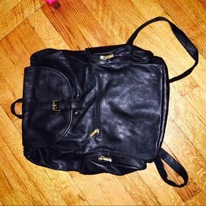 leather backpack