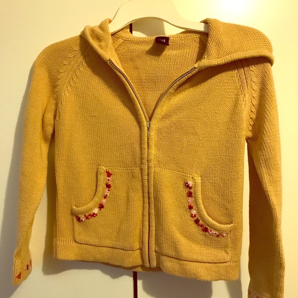 Gap, girls hoodie sweater. Very cute embroidery.