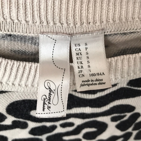 Forever 21 3/4 sleeve leopard sweater - Picture 3 of 3