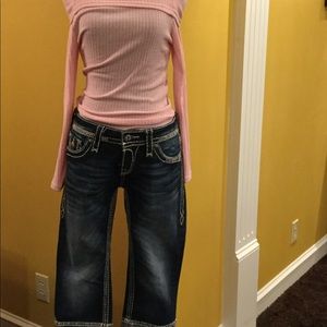 Pink off the shoulder long sleeve top. Size small.