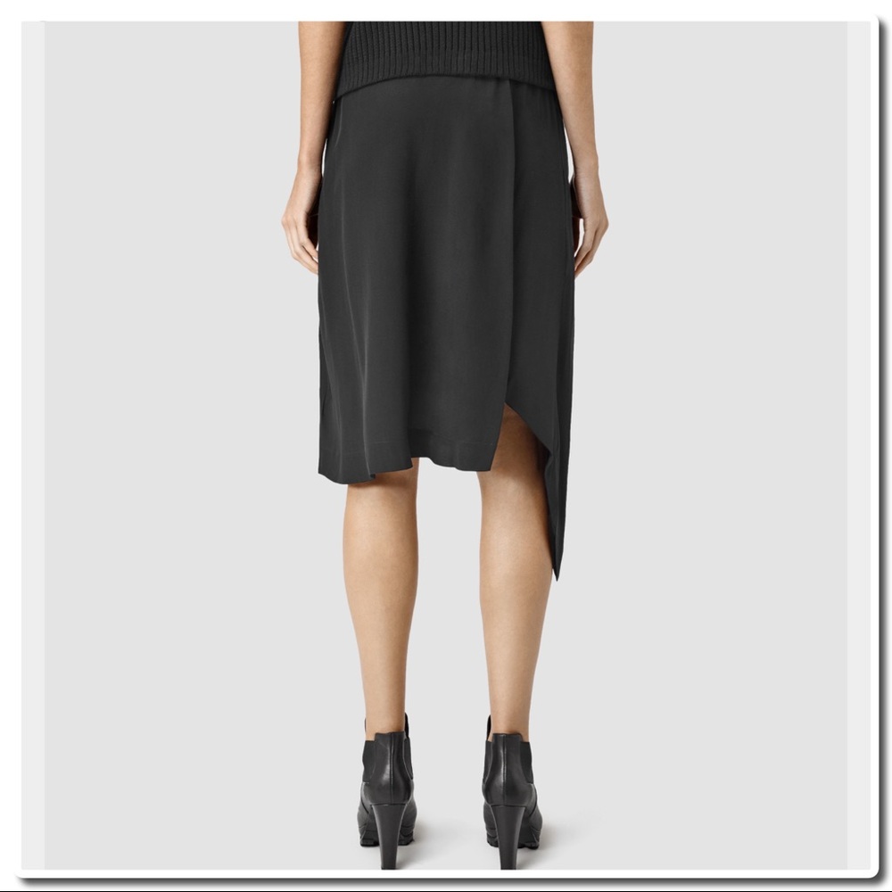 All Saints Cecilia Skirt in Black - Picture 3 of 8