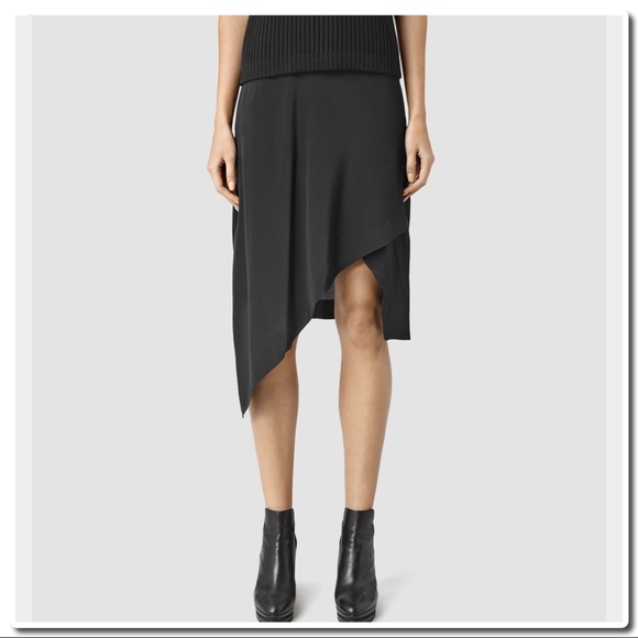 All Saints Cecilia Skirt in Black - Picture 2 of 8