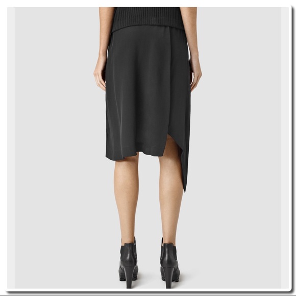All Saints Cecilia Skirt in Black - Picture 3 of 8
