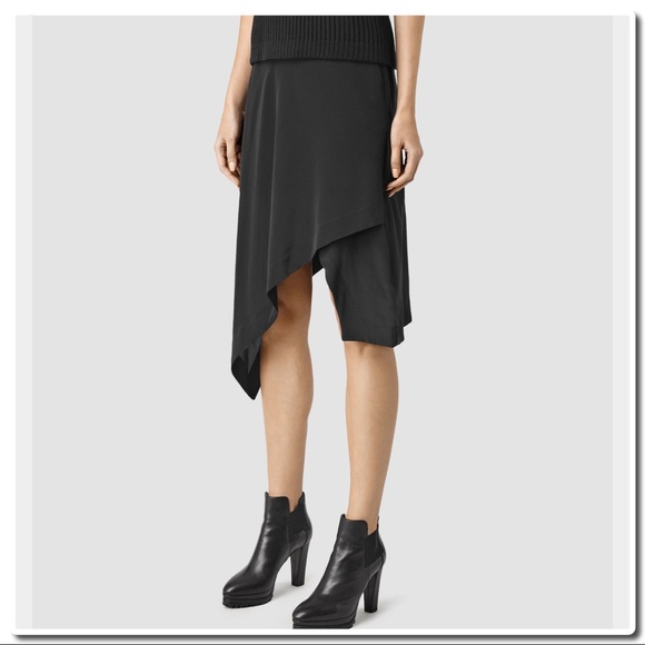All Saints Cecilia Skirt in Black - Picture 4 of 8