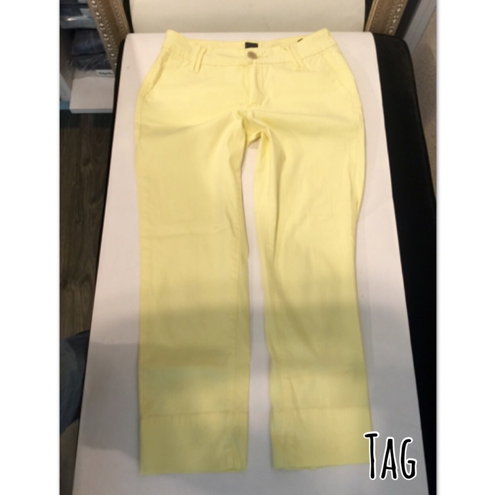 Jag slim fit capris sweet pale yellow size 2