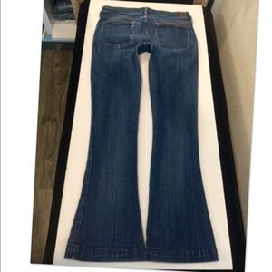 7 for all mankind size 28 X 32 flare jeans