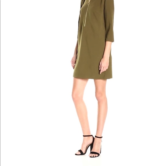 Trina Turk Dresses Trina Turk Versed Luxe Drape Zip Front Dress Sz