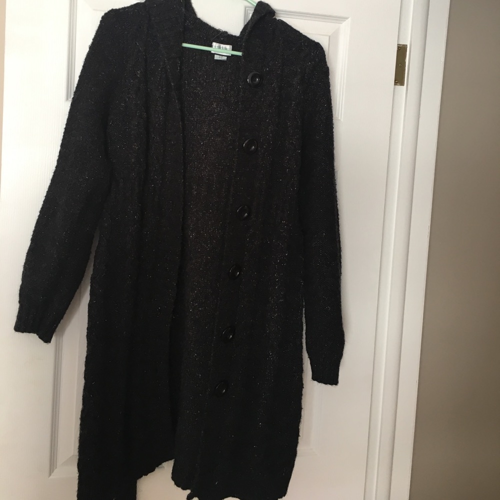 Long Maternity Sweater Cardigan