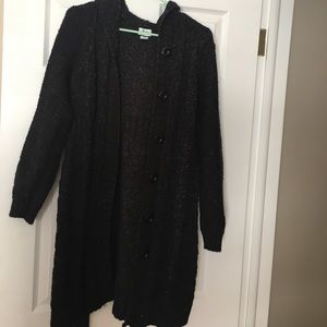 Long Maternity Sweater Cardigan