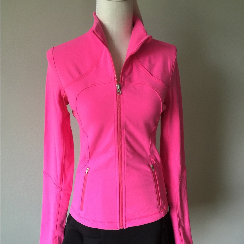 Lulu Lemon Forme jacket pink size 6