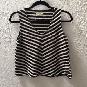 Madewell Chevron Stripe Swingy Tank Top