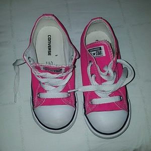 Toddler Size 10 pink converse