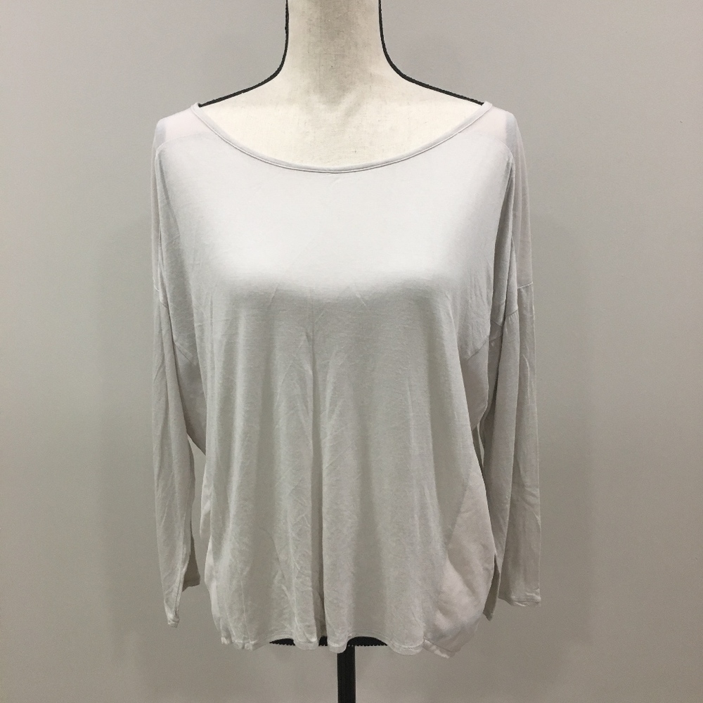 August Silk Tulip Paneled Blouse Size X-Large