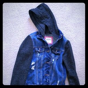 ABERCROMBIE JACKET, JUSTICE DRESS, JEAN VEAST