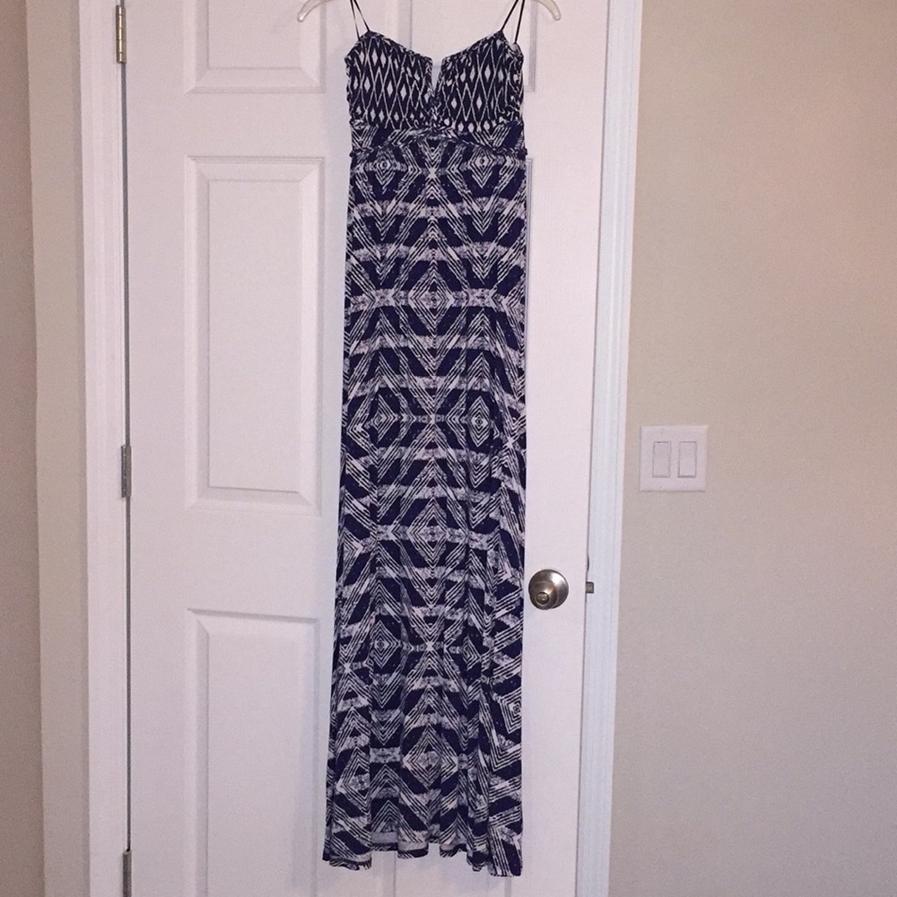 GUESS strapless maxi dress