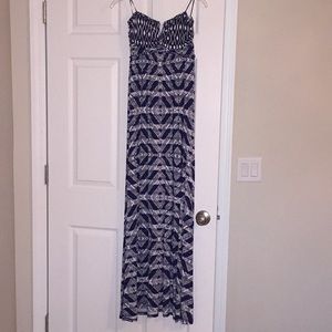 GUESS strapless maxi dress