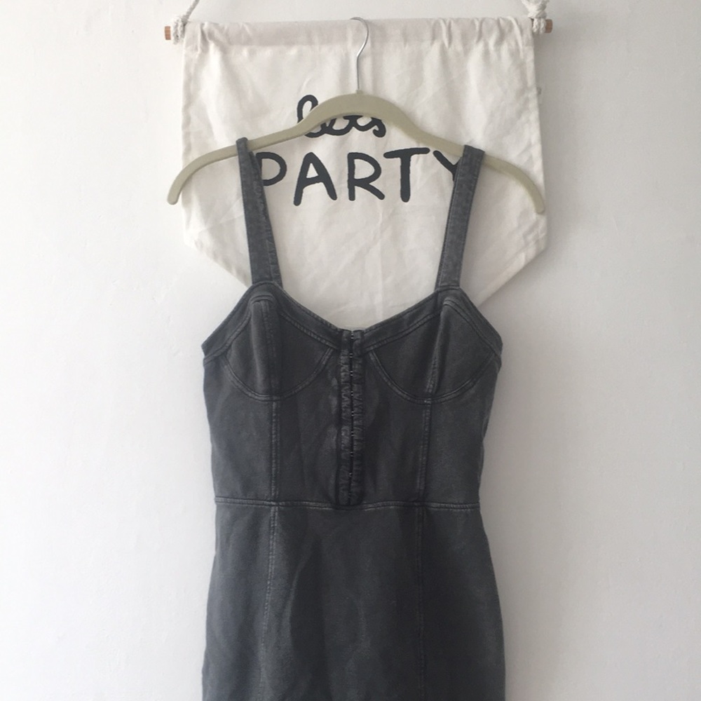 Free People jersey bustier dress