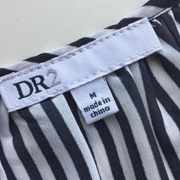 DR2 Black and White Striped Top - Picture 4 of 8