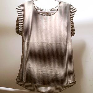 DR2 Black and White Striped Top