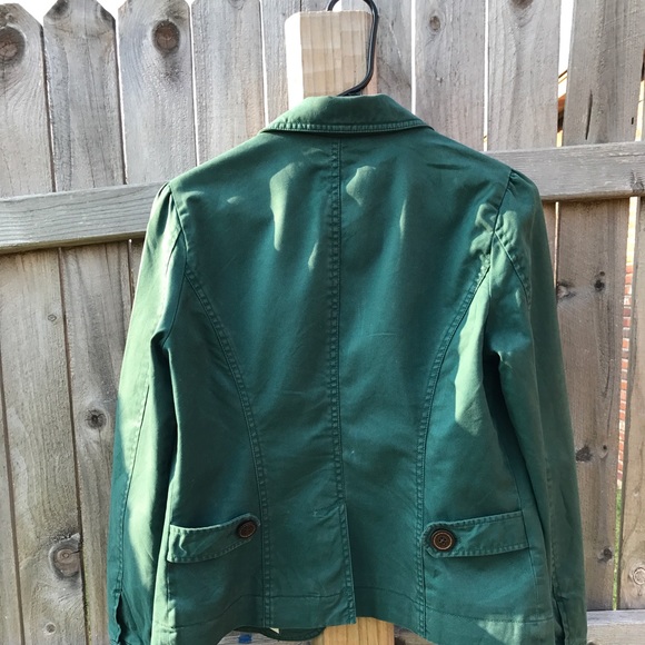 SOLD!! Adorable Green Gap Jean Jacket - Picture 4 of 5