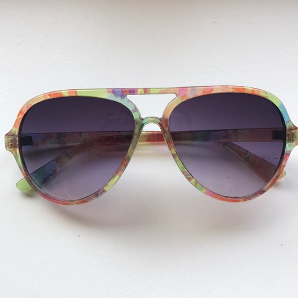Wet Seal Accessories - Tye-dye hippie aviator sunglasses