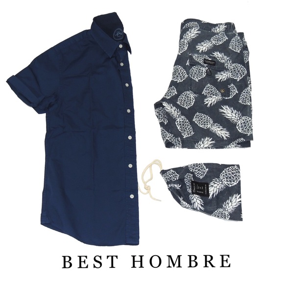 HP! OPB Short Sleeve Button Down Shirt - Fitted - Picture 4 of 8