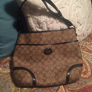 Coach purse brown