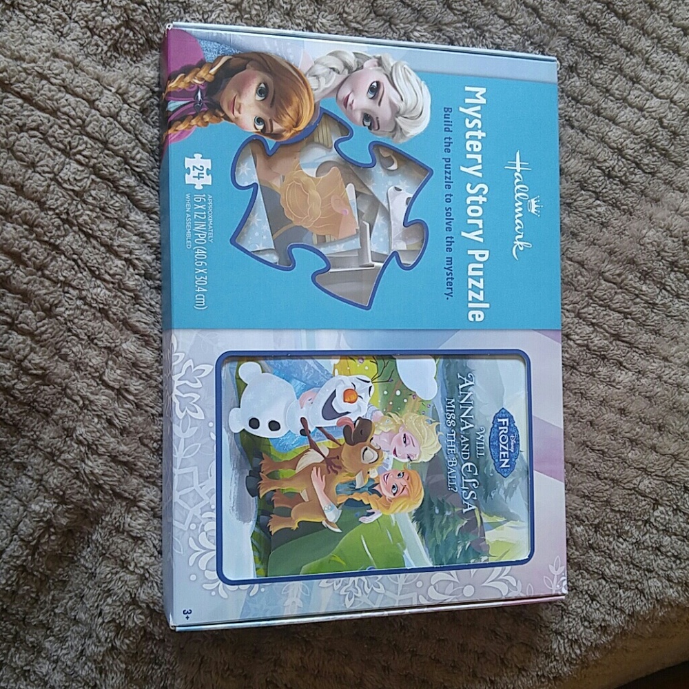 Frozen mystery story puzzle and book