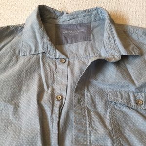 Calvin Klein Mens short-sleeve button down shirt