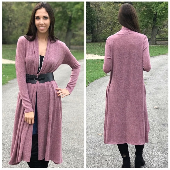  Open Duster Knit Cardigan - Picture 3 of 4