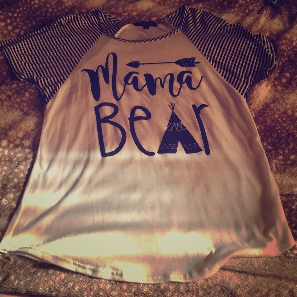 Mama Bear Tshirt, cute under flannel or by itself!
