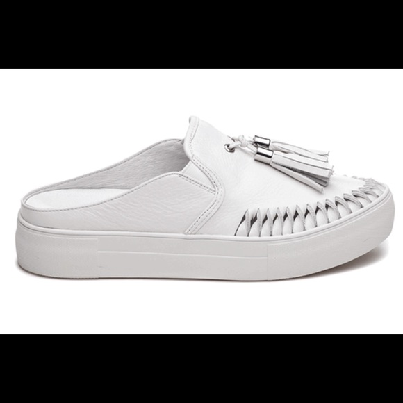 jslides Shoes - JSlides Andie White Leather Loafers!