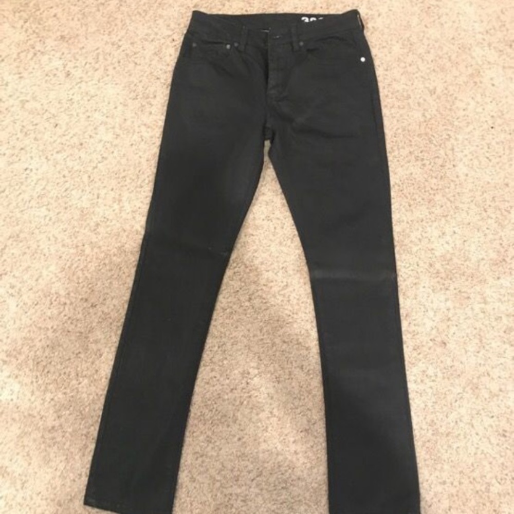 Brand New Ezekiel leather washed jeans