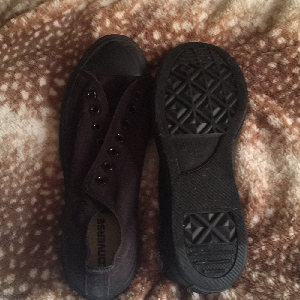 Black on black converse