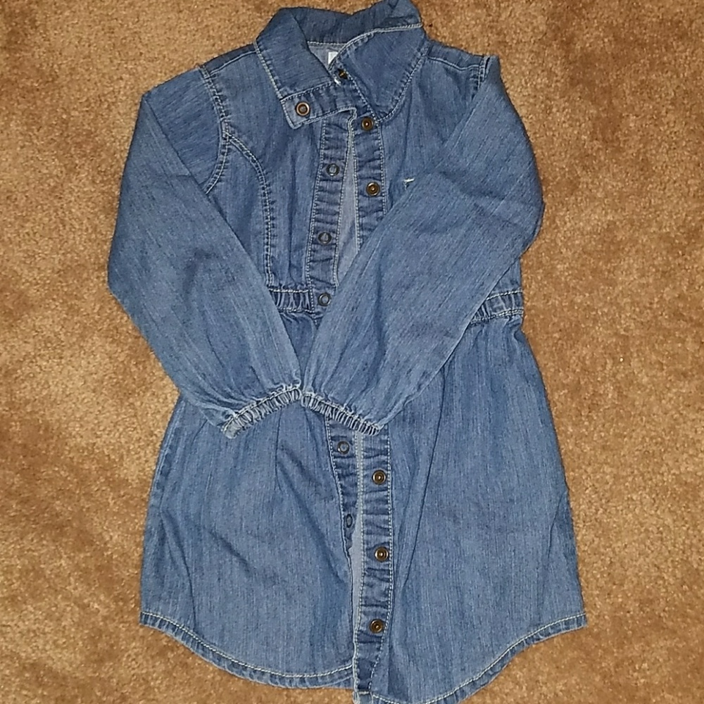 Long sleeve denim dress
