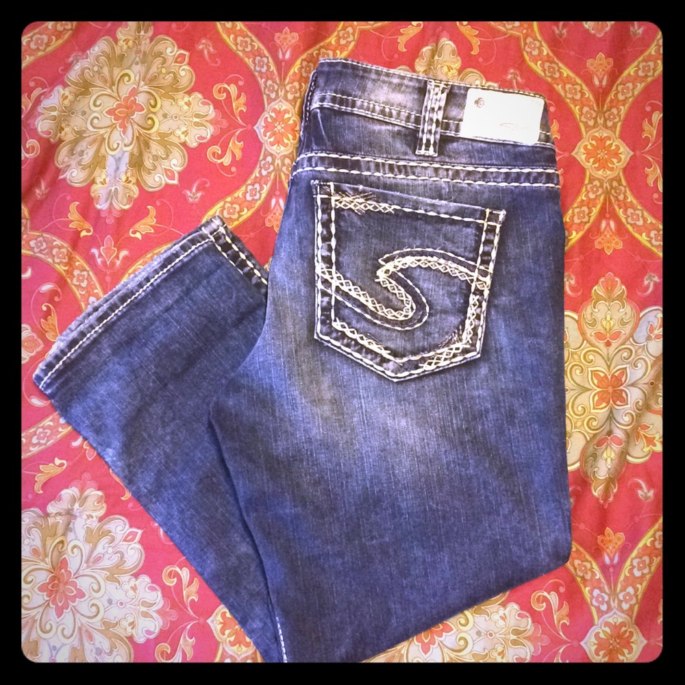 Denim capris