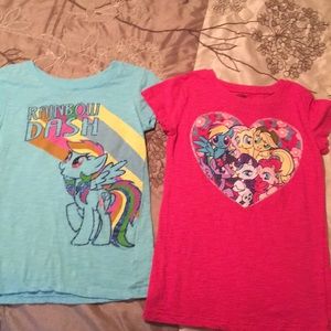 2 My Little Pony tshirts. Girls medium