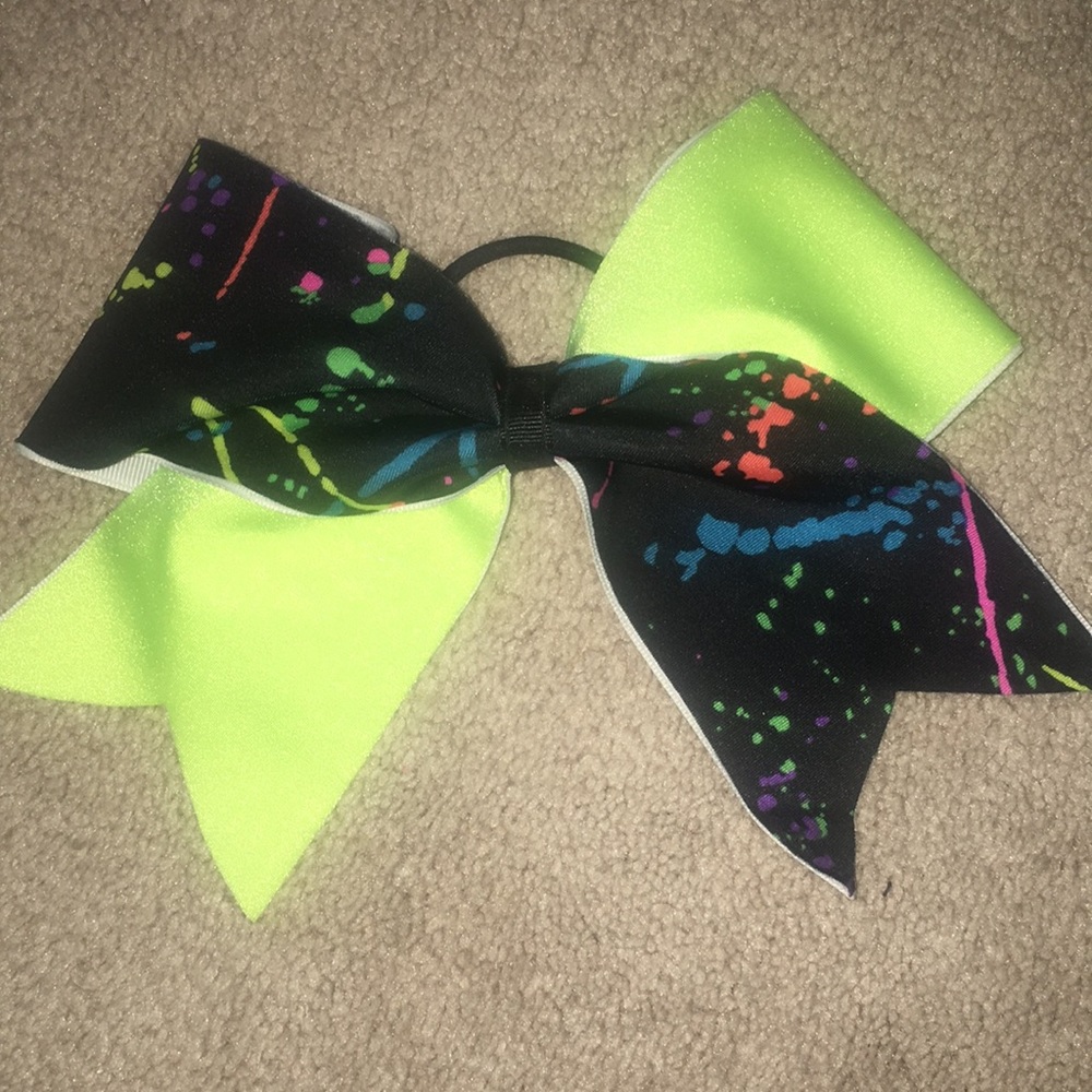 Neon Cheer Bow