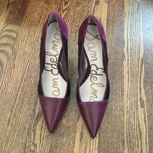 Sam Edelman maroon pump