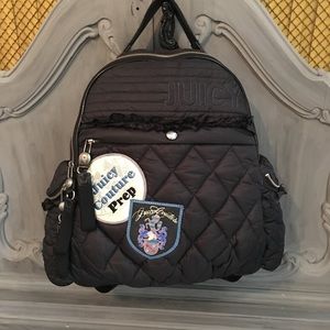 Juicy Black  Quilted Backpack