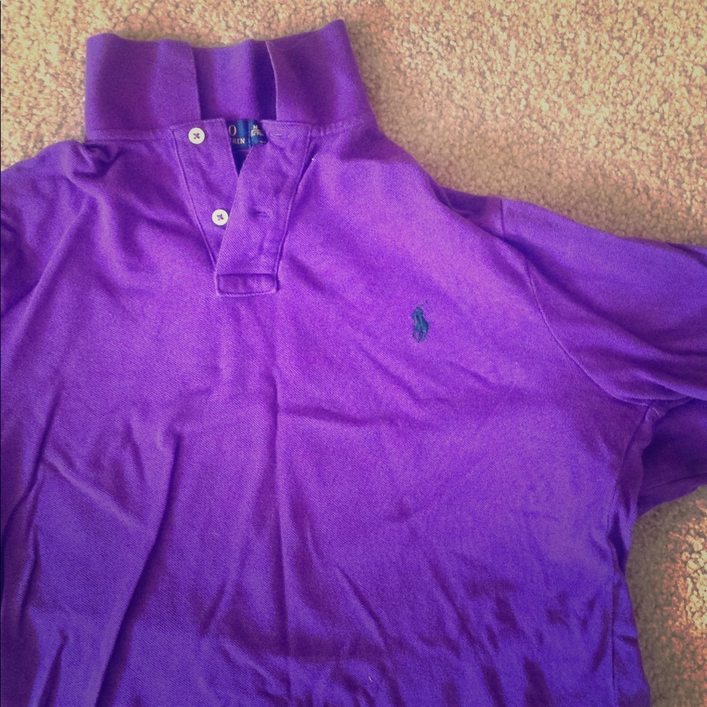 A long sleeve polo