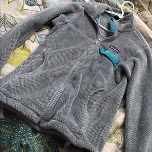 Grey/Teal full-zip Patagonia W