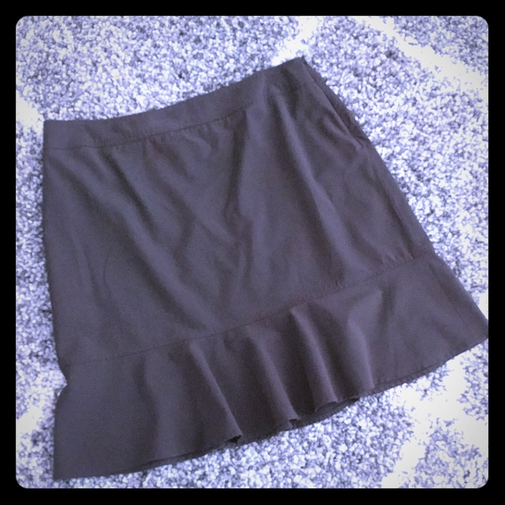 Chocolate Brown Wool Skirt From Context Woman