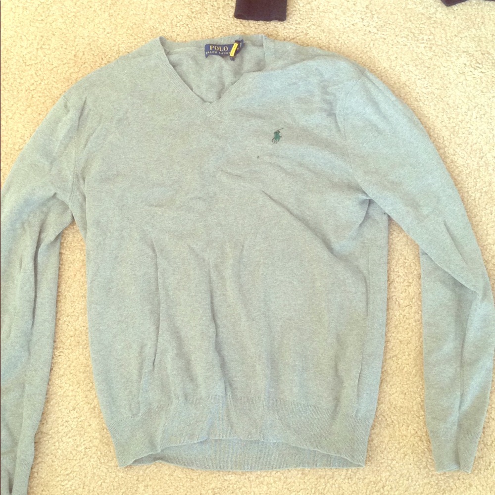 Long sleeve polo sweater