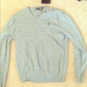 Long sleeve polo sweater